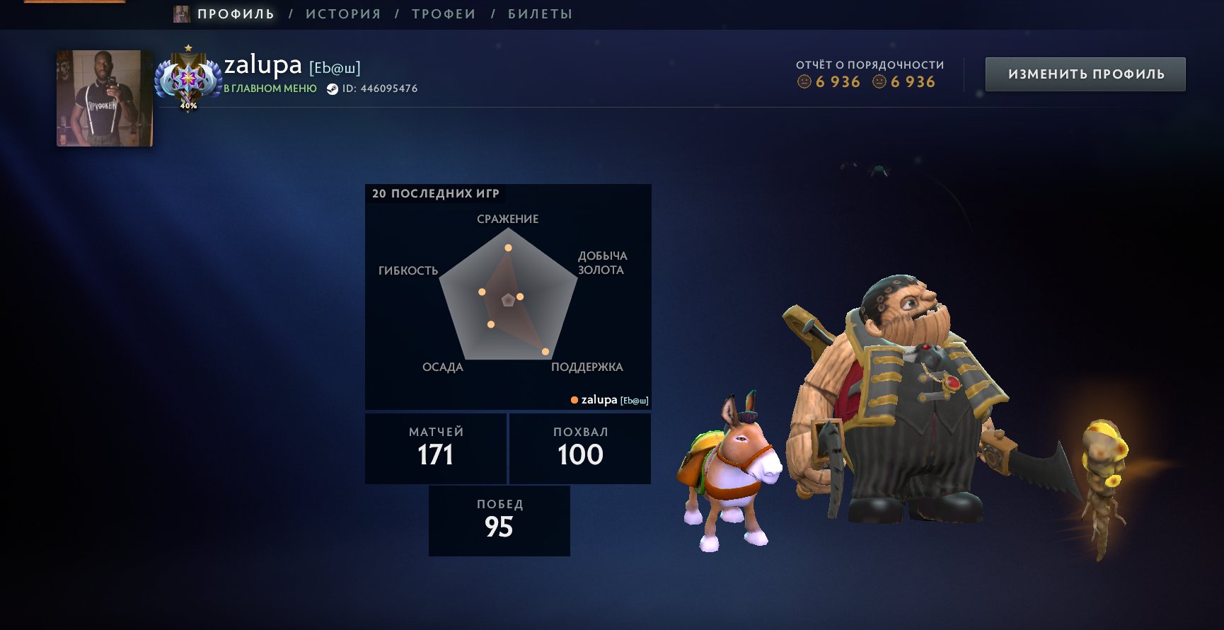 🔥 Dota 2 3124 MMR | 📍 Legend I | 🟢 Behavior Score 6574 | 📈 155 Games | ⌚ 146h | Ready-to-use account, Sale, 3952 MMR, 6574 Behavior score, 6574 вежливости, 171 games, 178 hours