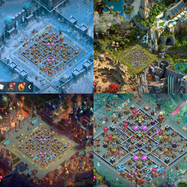 TH14 RAREST ACCOUNT🏆4X LEGENDARY PAID SCENERY🏆16X SKINS🏆9X EQUIPMENT🏆HEROES 66-72-46-45-11 🏆, 14 TH Родной Деревни