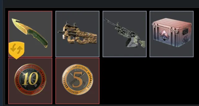 Selling an account with a knife (protection until the 20th) has prime check description, Sale, With inventory, Has PRIME