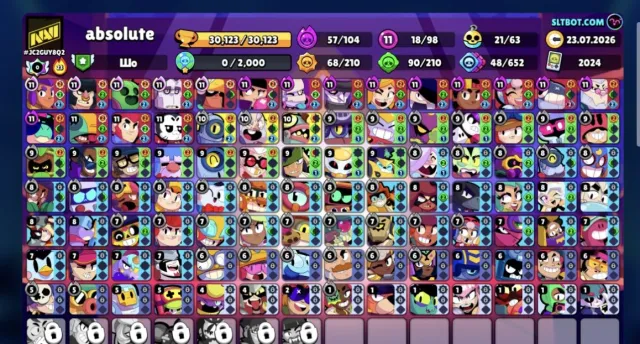 🏆30123🏆🔮DEVIL'S MORTY🔮💿MANGA KENJI + SCRATCHER POKO💿☎CYBER SELLI☎️🏅TOP LEVEL UP🏅, trophies 30123, brawlers 98, primes 21