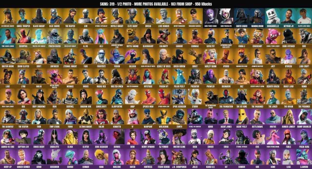 [PC/PSN] 319 skins 🔥C1 GOLDEN FLAME RAIDERS-OUTCAST🔥 Infantry-zombie🔥Black Knight🔥Eternity🔥Merry Mint, Sale, skins 319