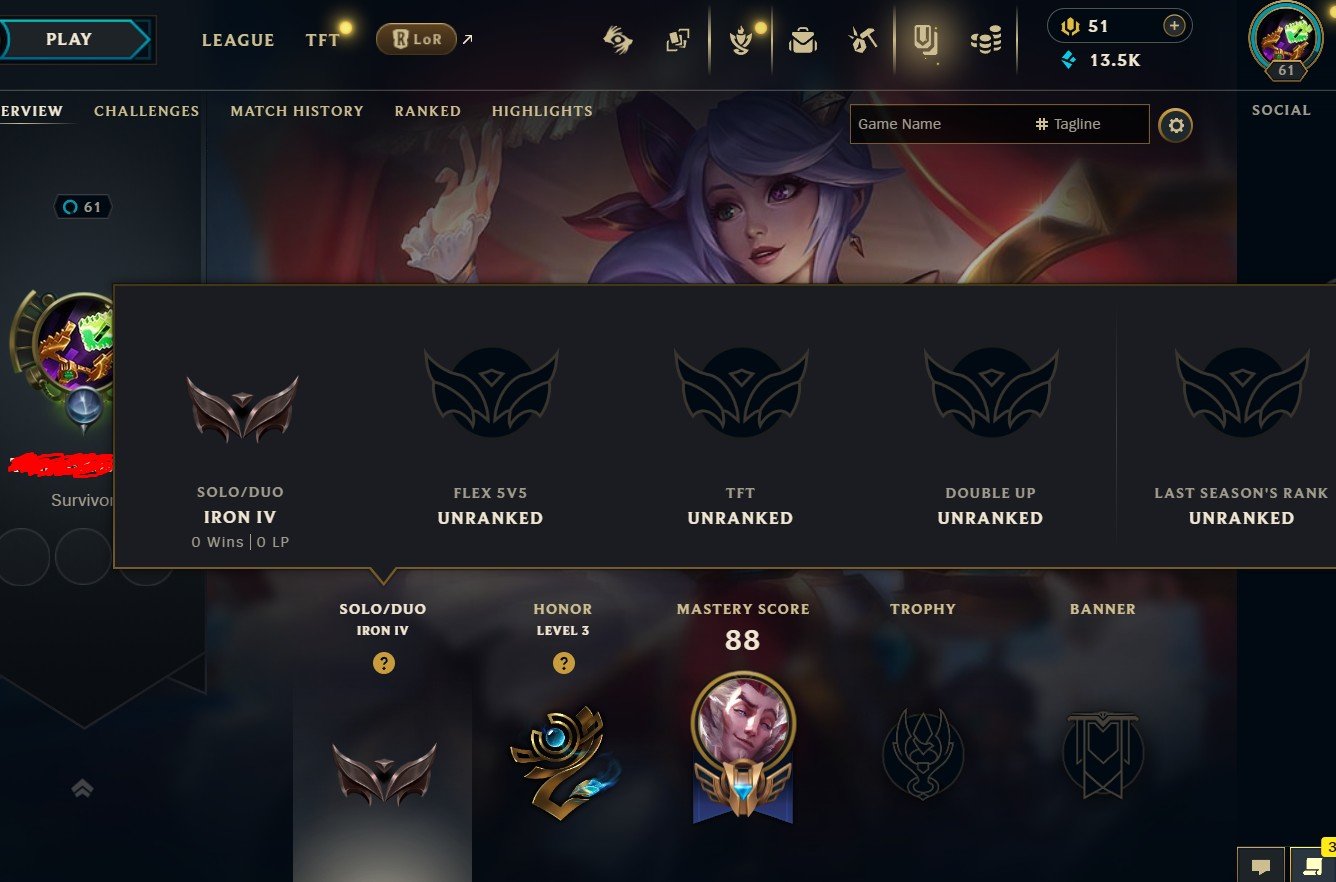 🔑EUW🔑S16 Iron IV 0W - 17L Hardstuck🔑Handleveled🔑Hand-deranked🔑59 Champs🔑20 Skins, Sale, level 61, champions 59, skins 20, Iron