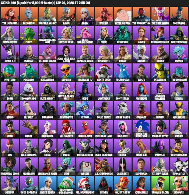 👻100 skins 💎Marvel BP skins, 👻come check the screenshots💎🌺Auto delivery🌺, Sale, skins 100