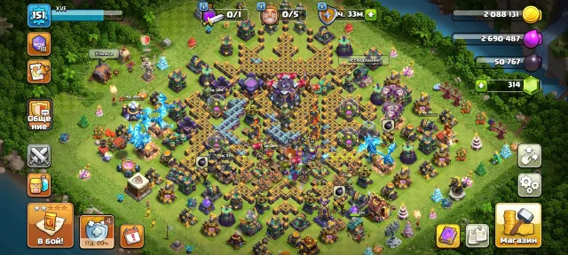 🏰15 TH WITH DECOR🏰👑64% FULL👑👤HEROES 69/72/48/40/17/1👤🌺151 LEVEL🌺🏗️5 BUILDERS🏗️🎀9 SKINS+EPIC GEAR🎀, 15 TH Home Village, 6 TH Builder
