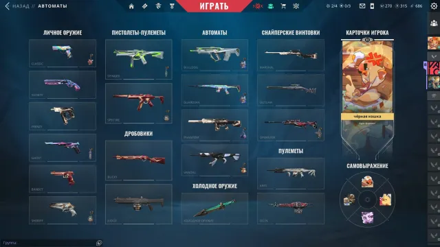 A personal VALORANT account with lvl 80 skins, Sale, Bronze 1, Agents: 16, Skins: 37