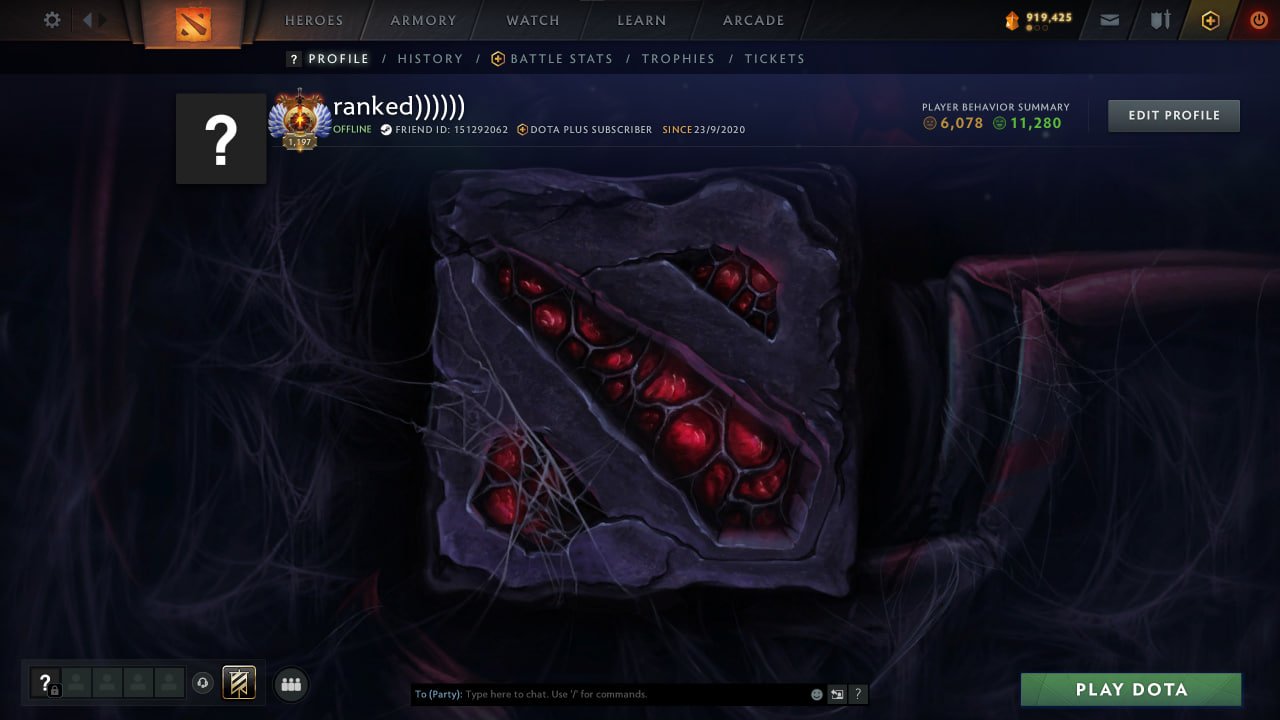 11690 mmr 11k beh full main acc +firstmail+36dd tokens+few arcanas, Sale, 11690 MMR, 11280 Behavior score, 6078 вежливости, 8616 games, 8391 hours