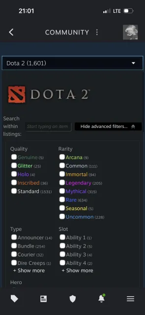 Vends compte Dota 2, Vente, 3900 MMR, 6800 intégrité, 8000 politesse, 3000 matchs, 2600 heures