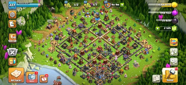 Top account with top gear 18 TH Home Village, 10 TH Builder
