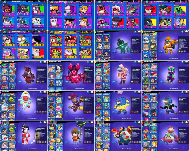 ACC WITH STAR SHELLY + NANO NORI + 45k CUPS + DEVILISH MORTIS, trophies 45000, brawlers 95, primes 15