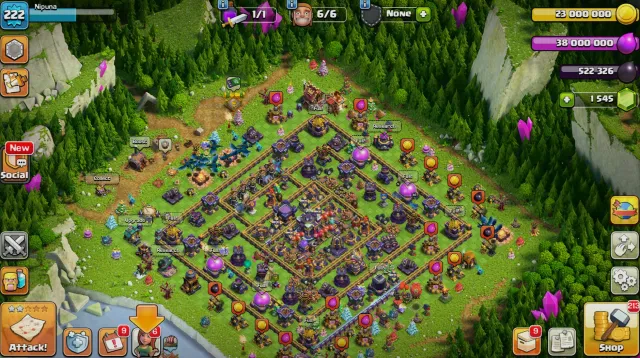 🌺🟥Фулл ТХ 15🌺🟥222 LVL🌺🟥ГЕРОИ 90/90/65/65/40🌺🟥1.5к гем 9 снаряги 12 скинов 🌺🟥СКРИНЫ🌺🟥, 15 TH Родной Деревни, 10 TH Строителя