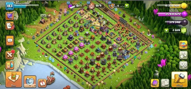 🔥TH 18🔆Great account 🔆 Lvl 183 🔆7 Skin, 18 TH Родной Деревни