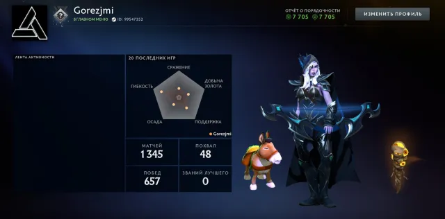 🧿💤900 MMR + MOCKER ON VD💎7706 ORDER🧊UPGRADED BY NOT BOTS🧿GUARDS 2❄️1345 MATCHES🧿6 YEARS OF SERVICE🌎💎, Sale, 900 MMR, 7705 Behavior score, 7705 вежливости, 1345 games
