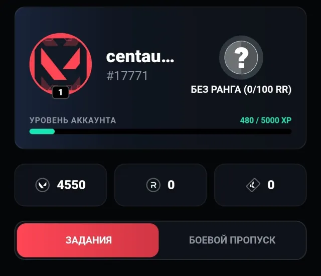 💫 4550 vp on balance - valorant points ∣ TR - Turkey. Full Rebinding ∣ Personal account . 💫, Sale, Calibration not opened, Agents: 4, Skins: 1