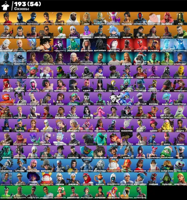 💮АВТОВЫДАЧА💮193 skins🌺Стильный Собакен🌺Левиафан🌺Кастомка🌺Лара Крофт🌺Исо🌺Куно🌺Мара🌺Гет Гридди🌺, Продажа, скины 193