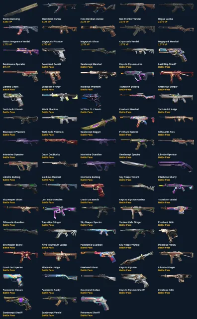HV29 EU (68): Melee: Recon Balisong, Sand Dagger, Sale, Platinum 1, Agents: 24, Skins: 68