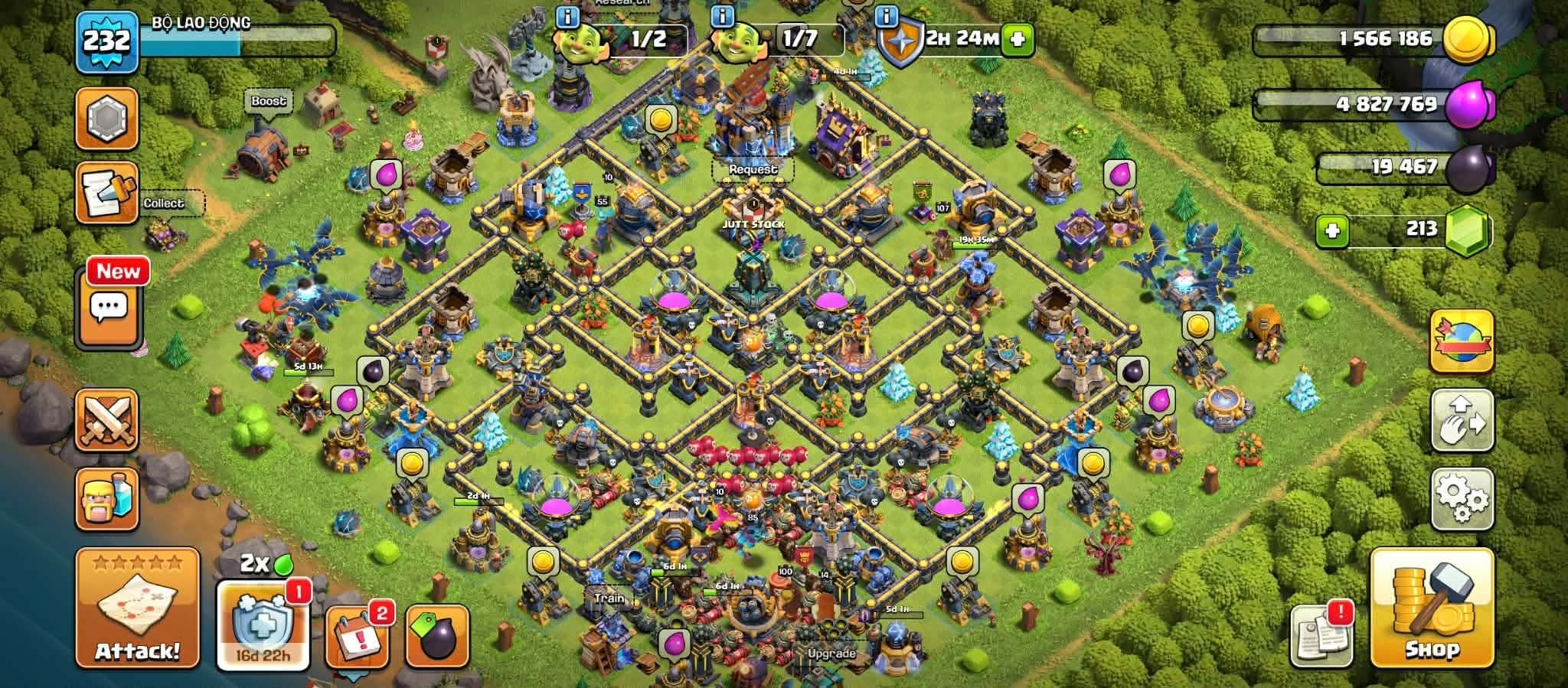 TH18 🌈2 HERO MAX 🌈7 EPICS MAX 🌈GOOD BASE 🌈 PROTECTION ON CHANGE MAIL, 18 TH Main Village, 10 TH Builder