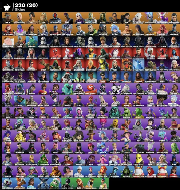 200+ Skins | Toutes les plateformes | Accès complet | Garantie, Vente, skins 220