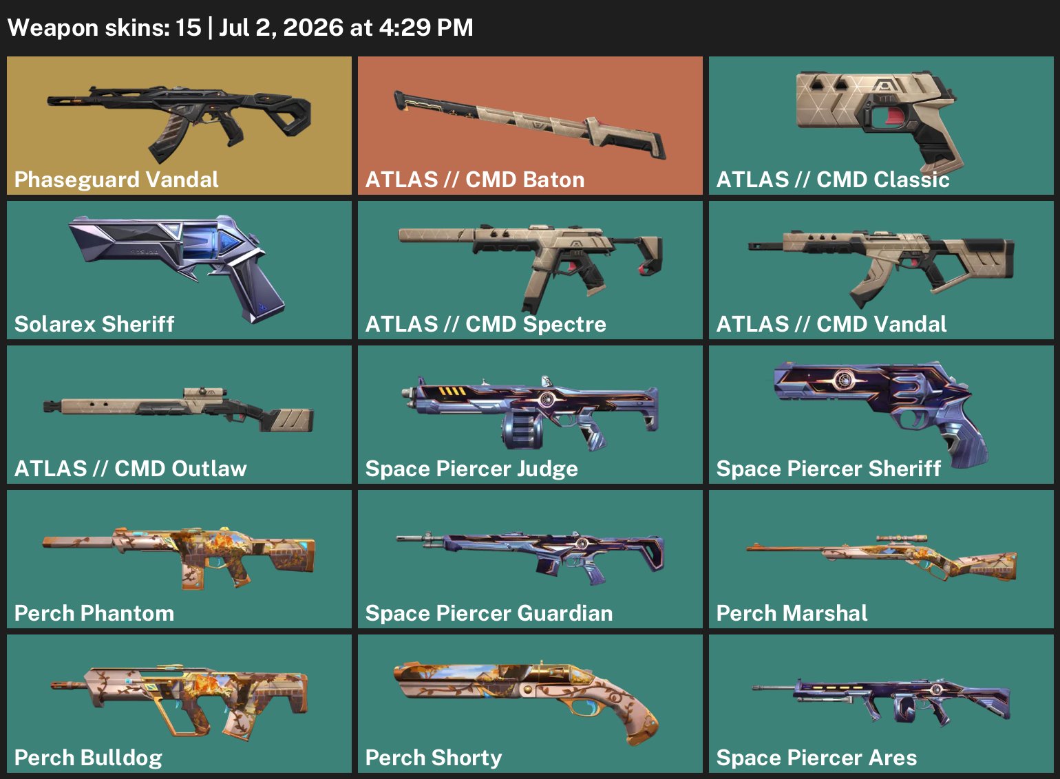 🌸BEST PRICE🌸Vandal Phase Barrier💫ATLAS Baton // 🦢💖💖GUARANTEE🎀DATA FROM MAIL🎀, Sale, Bronze 3, Agents: 18, Skins: 15