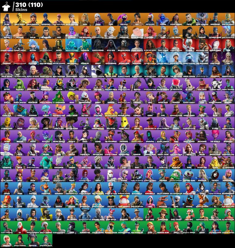 ⚡️1500 PR PEAK⚡️ $400 EARNINGS⚡️MINTY + GLOW + 300 SKINS⚡️, Sale, skins 310