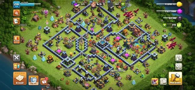 214LVL✅10DS | 1800K STARS, 14 TH Home Village