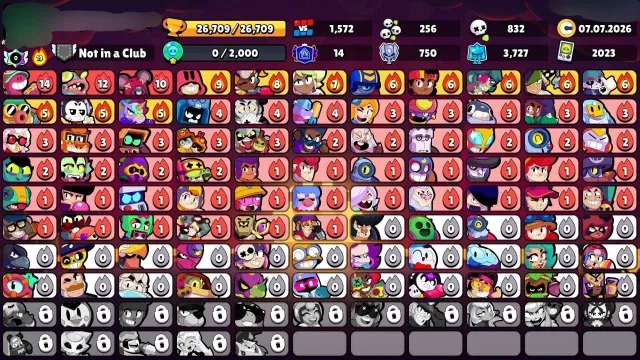 Juicy account 26k trophies rare skins