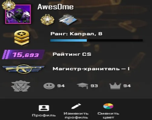 [CS2] TOP ACCOUNT WITH PRIME + 2 MEDALS 🏅 | 15.6k+ PREMIER | AK-47 IN NAPAH 🔥, Sale, Inventory empty, Has PRIME, 15693 CS Rating