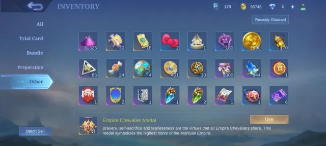 EPIC Harley Epic Roger Epic carmila Epic moskov Gaara Vale pegasus Badang>emblem max, Продажа, Ранг: Мифический, Уровень: 67, Процент побед: 46%, Герои: 81, Облики: 143