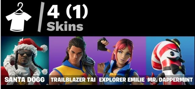 🪂 4 SKINS ❗ EMILY + TAI + SANTA DOGG + CANDY FULL DETAILS 💎 showcase, start without waiting, Sale, skins 4