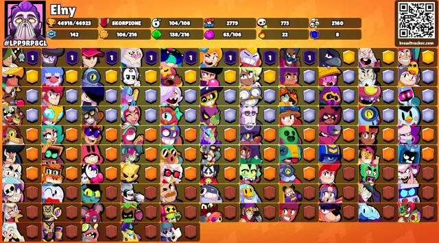 ❤️BEST ACCOUNT ❤️46SH 11 POWER ❤️ 61 HYPERCHARGES ❤️MORE DETAILS IN DM❤️FULL REBIND+GUARANTEE❗, 46918 trophies, 104 brawlers, 8 primes