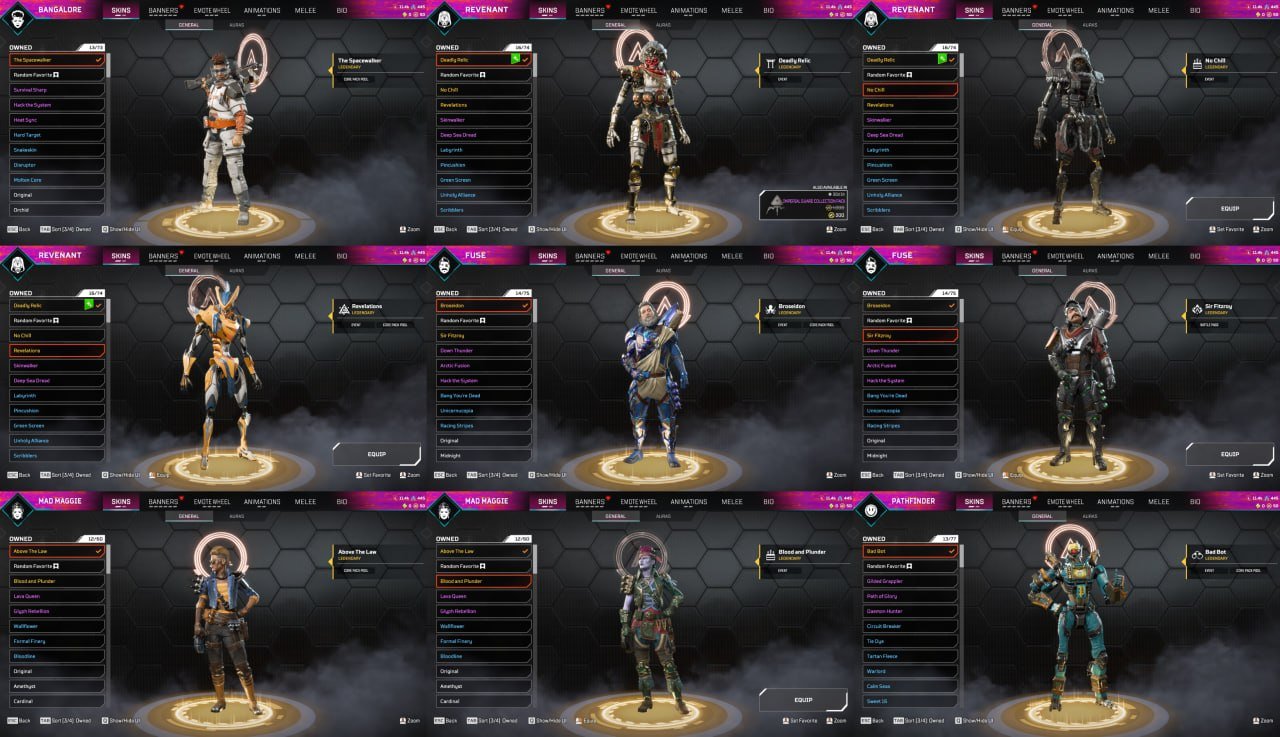 🍇Account 282 level | 115/125 leg.items 🍇many legendary and epic.skins | Lots of skins, No rank, 282 level, Relic: No