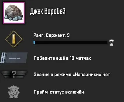 PRIME | Rank 9 | Inventory 300 Rubles | Full Data Change | 100% Guarantee, Sale, With Inventory, Has PRIME, Competitive