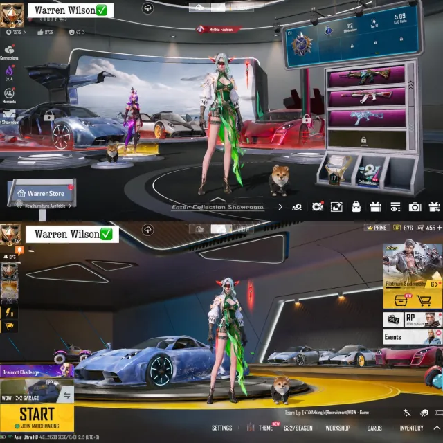 Level 7 Xsuit Fiore, Masterpiece Pagani Drop Car, 5x Sport Cars, Auto showroom Lobby, Продажа, 75 уровень, Ранг: Ас, 100+ мифик скинов, 30+ прокачиваемых оружий, 10+ килл чатов, 1-5 спорт каров