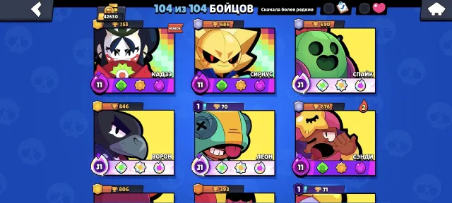 I'M SELLING A GOOD ACCOUNT FROM 2017, trophies 42630, brawlers 104, primes 14