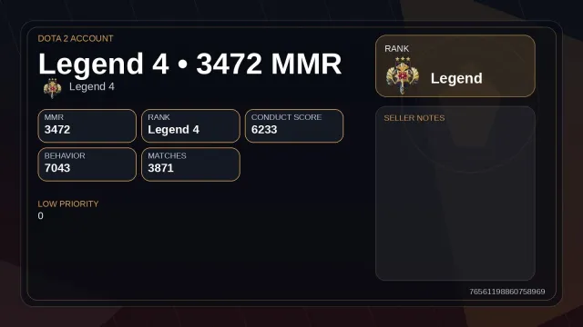 #DT197 ✅3472 MMR | 6233 RANG | 3871 JEUX | BEAUCOUP DE SKINS | MAINPOOL | GARANTIE✅, Vente, 3472 MMR, 6233 rang, 3871 matchs, 4444 heures