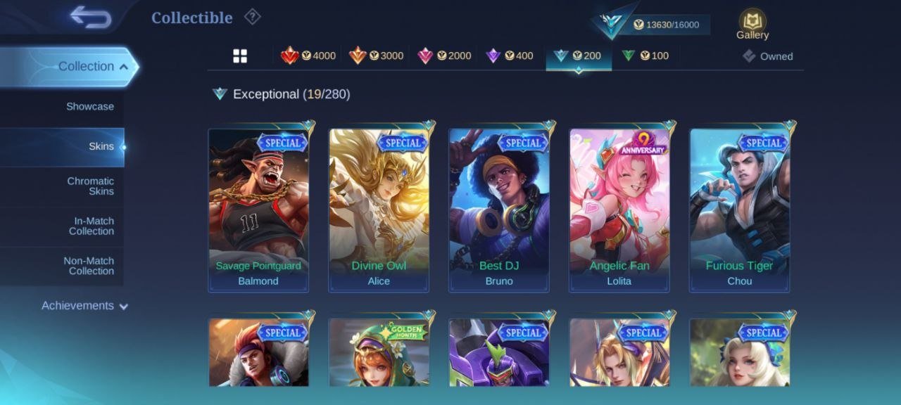23⭐EPIC Kagura⇨Zilong⇨Gusion⇨blazing⇨Claude⇨mystics⇨Lesley emblem♣️Max close, Sale, Rank: Mythic, Level: 33, Winrate: 54%, Heroes: 68, Skins: 76