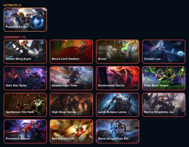 【 Pulsefair Ezreal 】【 Annie-Versary / Ann0Sivir-Sary 】【 17 legendary skin 】, Продажа, уровень 207, чемпионы 173, скины 207, Бронза