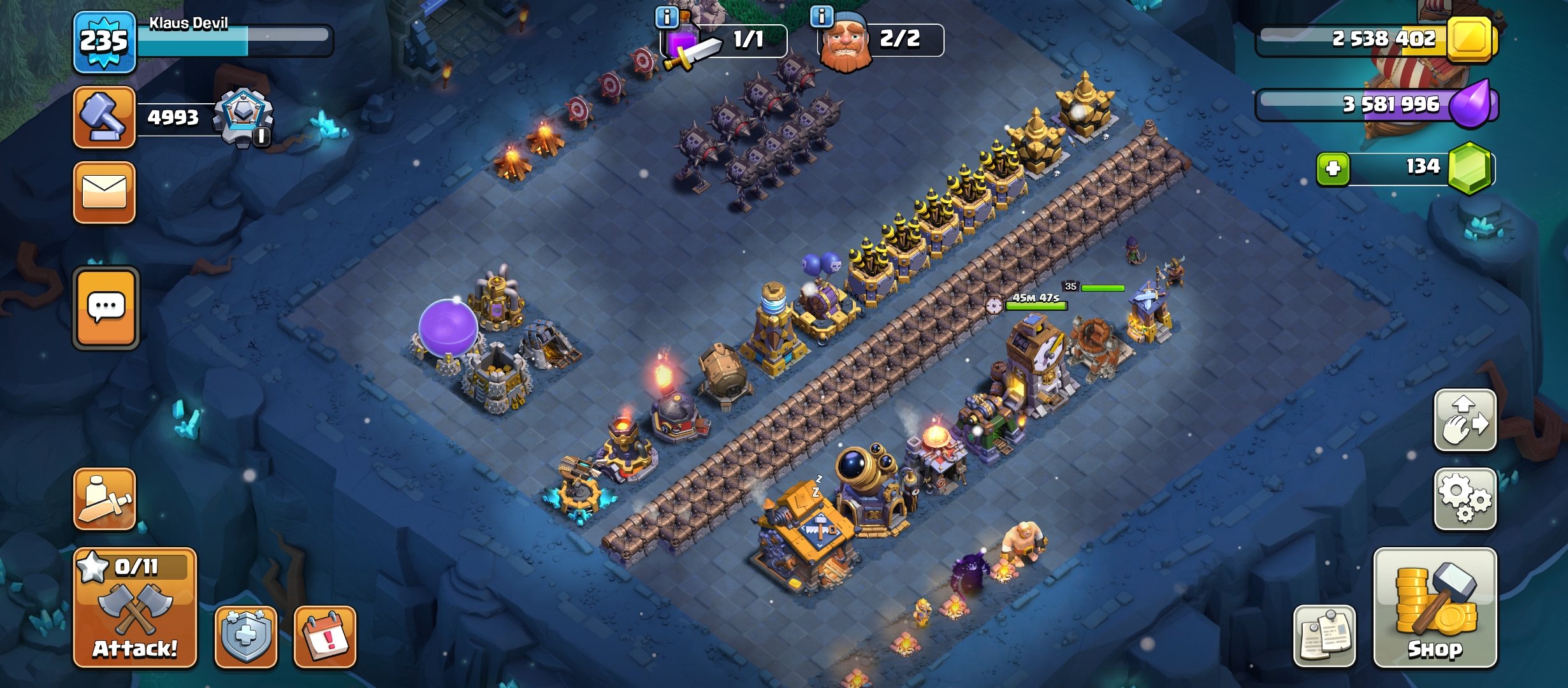 100/105/77/71/50 Ур 245🔥 Качественная прокачка., 18 TH Main Village, 10 TH Builder