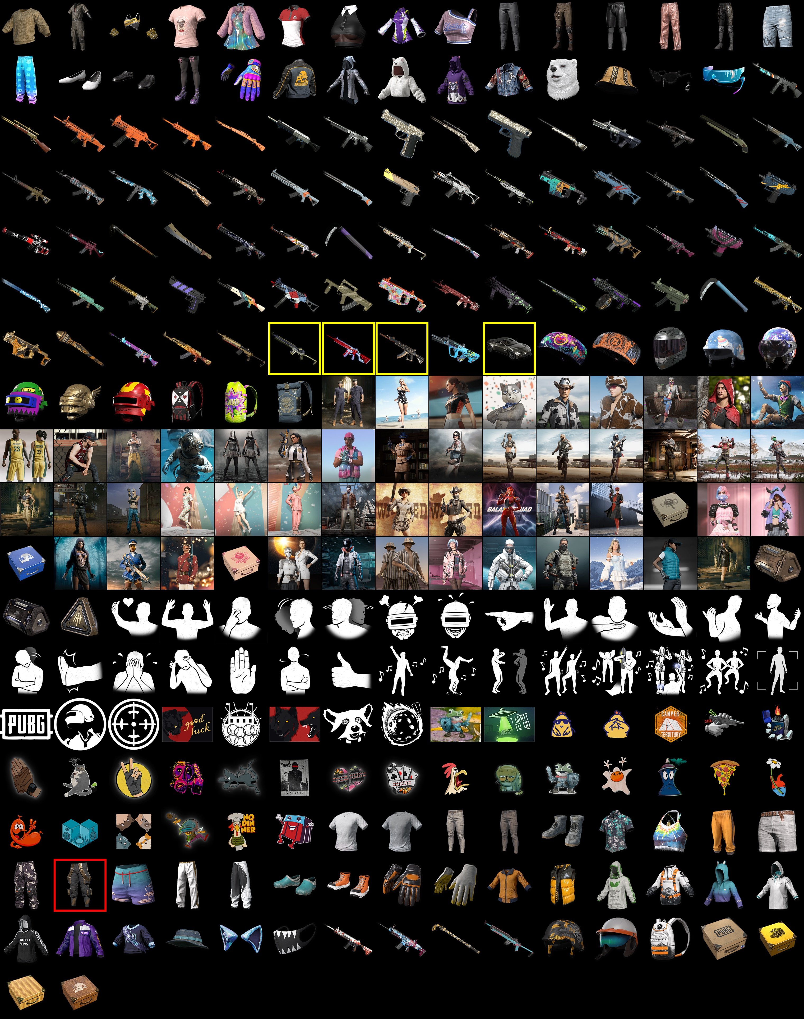 📡No Signal - M416📡⚪ZERO-G - MP5K⚪🌀Cerberus - M249🌀💉Chrono Cannon SKS💉🌈Over the Rainbow - M24🌈, No BATTLEGROUNDS Plus