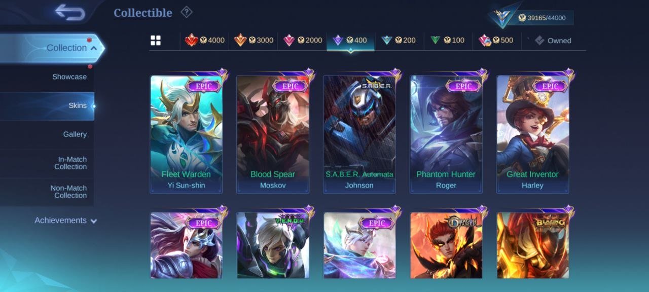 KOF Chou🌈Karina aspirnt🌈Layla LUCKYBOX zhask 🌈 deluxe 27 EPIC⭐Gusion Harley YSS, Sale, Rank: Mythic, Level: 40, Winrate: 55%, Heroes: 70, Skins: 132
