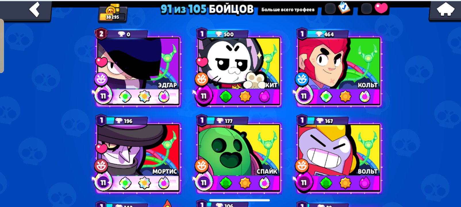 I'm yxozy iz bs, trophies 38295, brawlers 91, primes 11