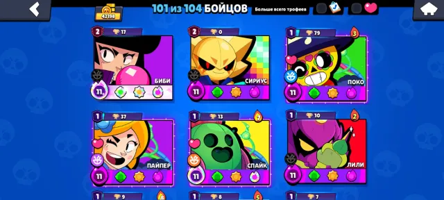 🏆 Brawl Stars Account | 40K Trophies | 101 Brawlers | 25 Max Rank | 37💎 | 2000🪙, trophies 40000, brawlers 104, primes 25