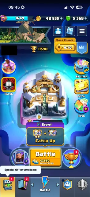 👑 Clash Royale 11 500+ 🏆 · 5 358 gems + Brawl Stars 22 593 🏆 + CoC TH12 | Supercell ID, 12 TH Native Village