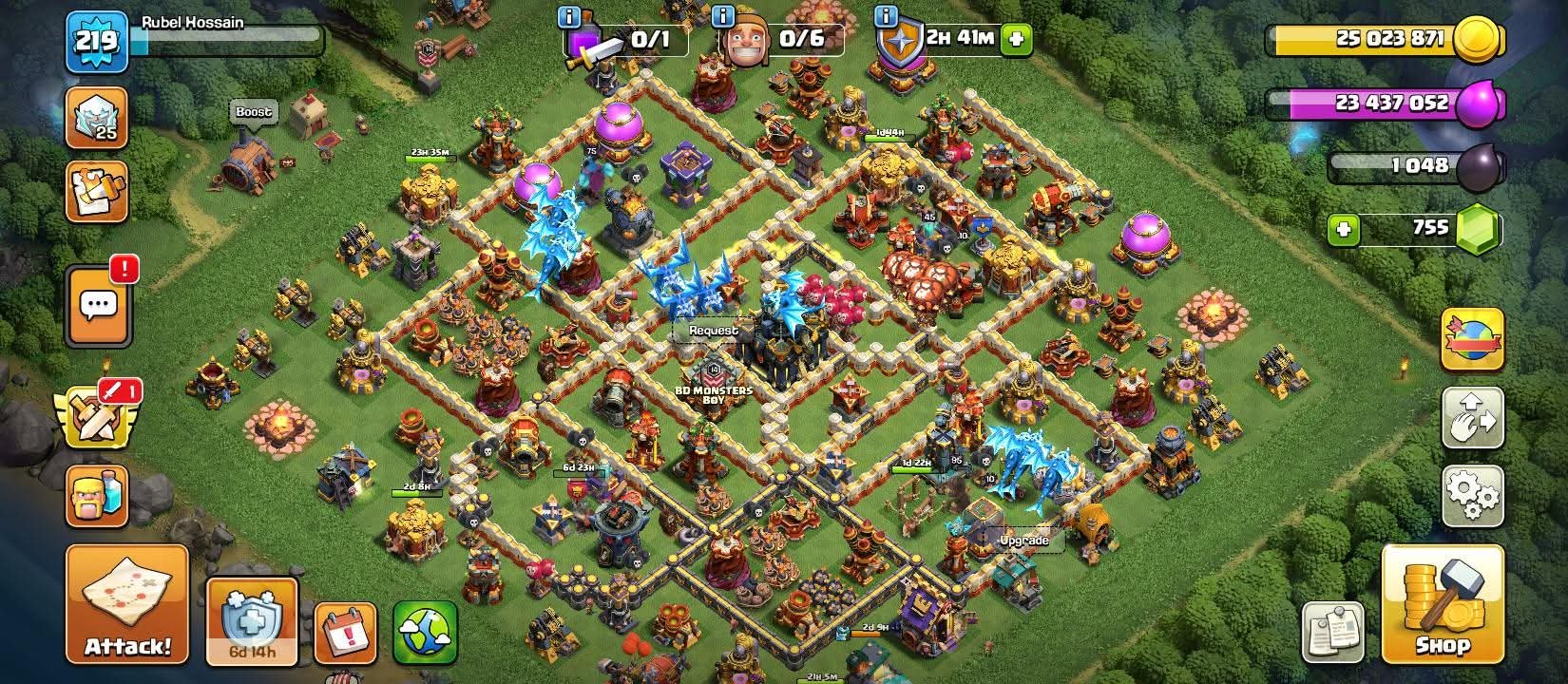 👑 ТХ 17 ФУЛЛ МАКС ⚔️ Герои 95-95-80-70-45 ⭐ 10 Эпических Снаряжений 🔥 Все Высокого Уровня, 17 TH Main Village, 10 TH Builder