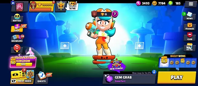🏆100K🏆⚡2600+ WILLOW⚡🌹HUGE AMOUNT OF SKINS🌹❗❗CHECK DESCRIPTION❗❗, 100006 trophies, 106 brawlers, 81 primes
