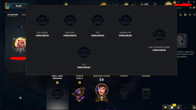 NA 🌎 RANKED READY✅350RP✅ 30 LVL {Unopened Loot} Unverified, Продажа, уровень 30, чемпионы 10, скины 2, Нет ранга