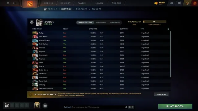 🕯⚜️【𝐋𝐚𝐲𝐨𝐐𝐭】⚜️🕯 🖤 Je vends un compte | ⚔️ 2589 MMR | 🖤 9157 de courtoisie 🦇, Vente, 2589 MMR, 9157 de courtoisie, 9157 de politesse, 108 matchs
