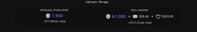 Fortnite account with a total value of ~$727, Sale, skins 148