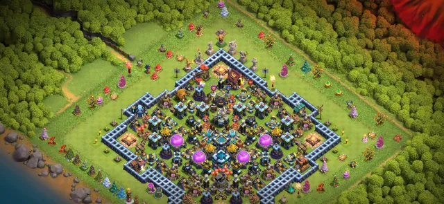 Top old account! Christmas trees since 2013, 13 Town Hall of the Home Village, 9 Builder Hall
