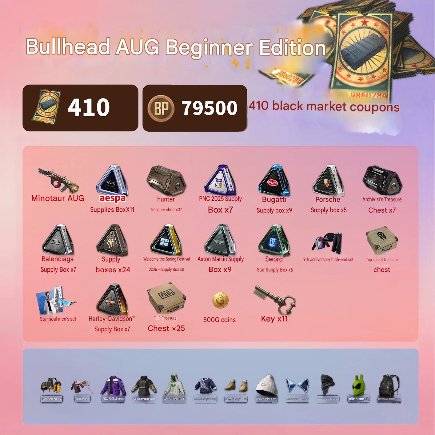 🔫 AUG NEON DREAM LV 4 (WHITE ORANGE CHROMA) + 97K CREDITS + EASPA DANCE PACKS, No BATTLEGROUNDS Plus