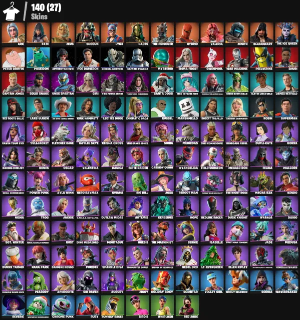 🔮AUTO DELIVERY🔮[PC] 140 skins | Ark | Fate | Zeus | Shogun | 50 VB, Sale, skins 140